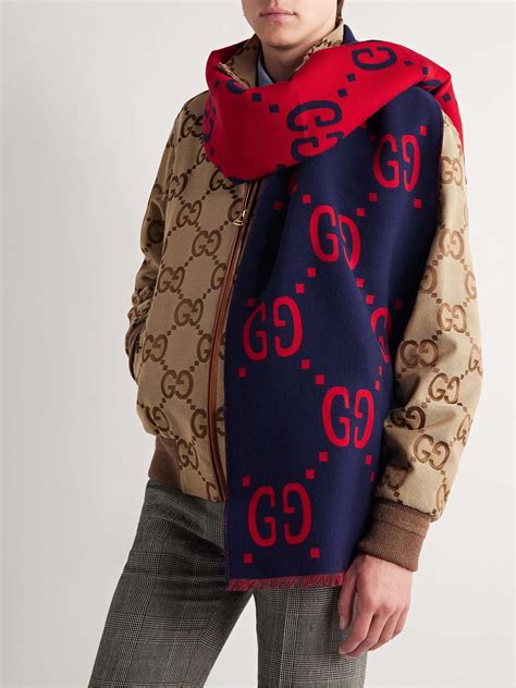 gucci wool blend scarf|gucci neckerchief.